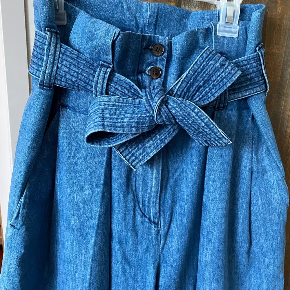 Vanessa Bruno designer paper bag denim - Picture 3 of 7